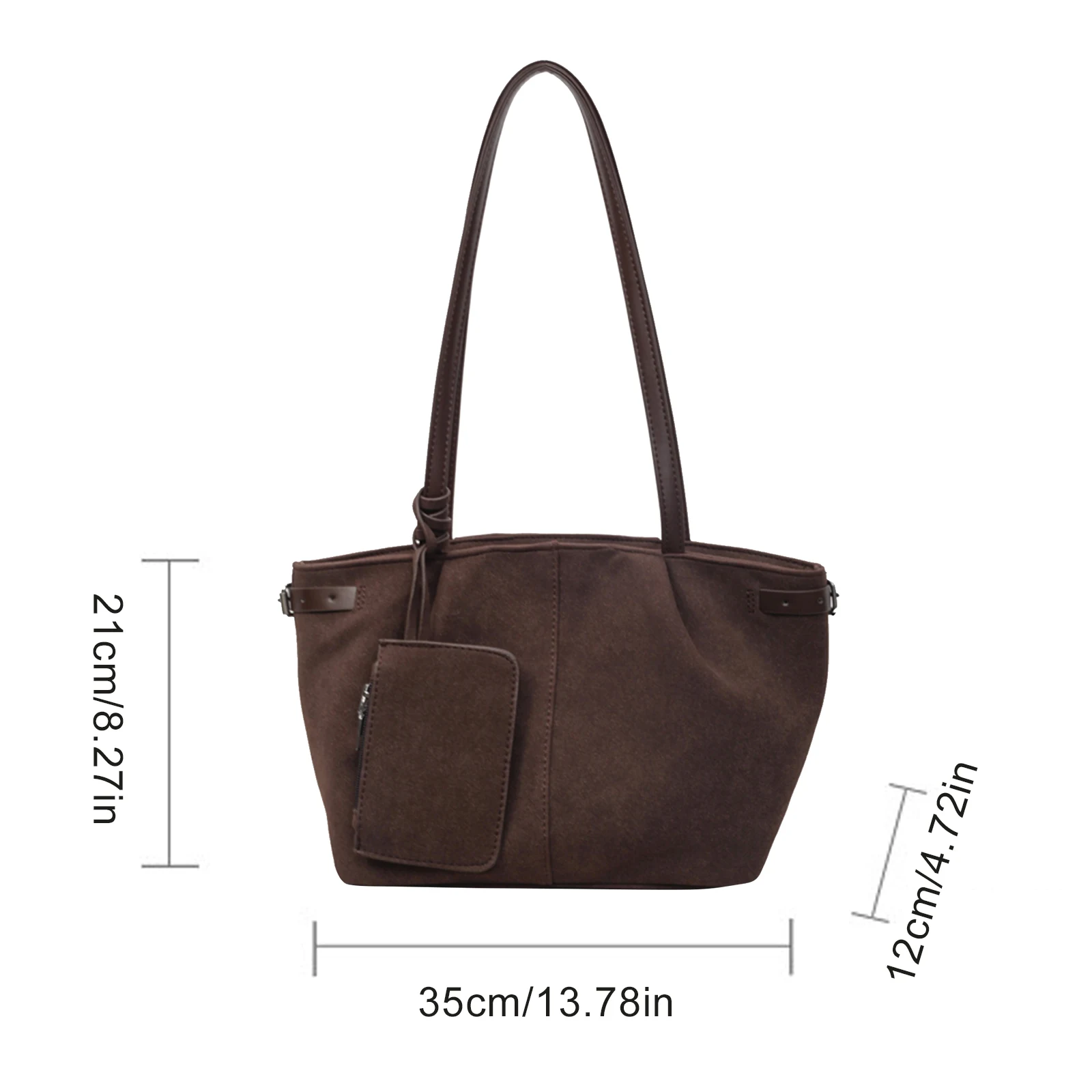 Trendy Tote Bag Large Capacity Fall Underarm Bag Winter Hobo Bag Travel Handbag for Women Work Shopping Travel