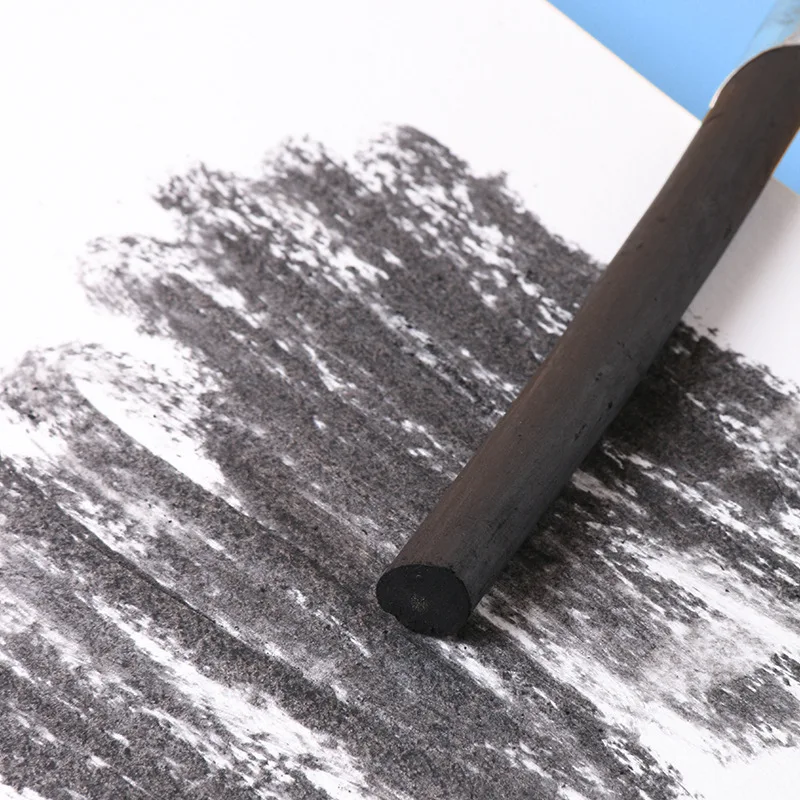 10 pcs sketch carbon sticks charcoal drawing tools easy to color not easy break art painting Wood willow cotton carbon strip