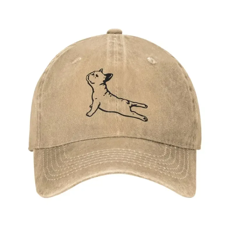 Berretto Da Baseball Classico In Cotone Bulldog Francese Yoga Per Uomo Donna Traspirante Divertente Frenchie Dog Dad Hat Performance