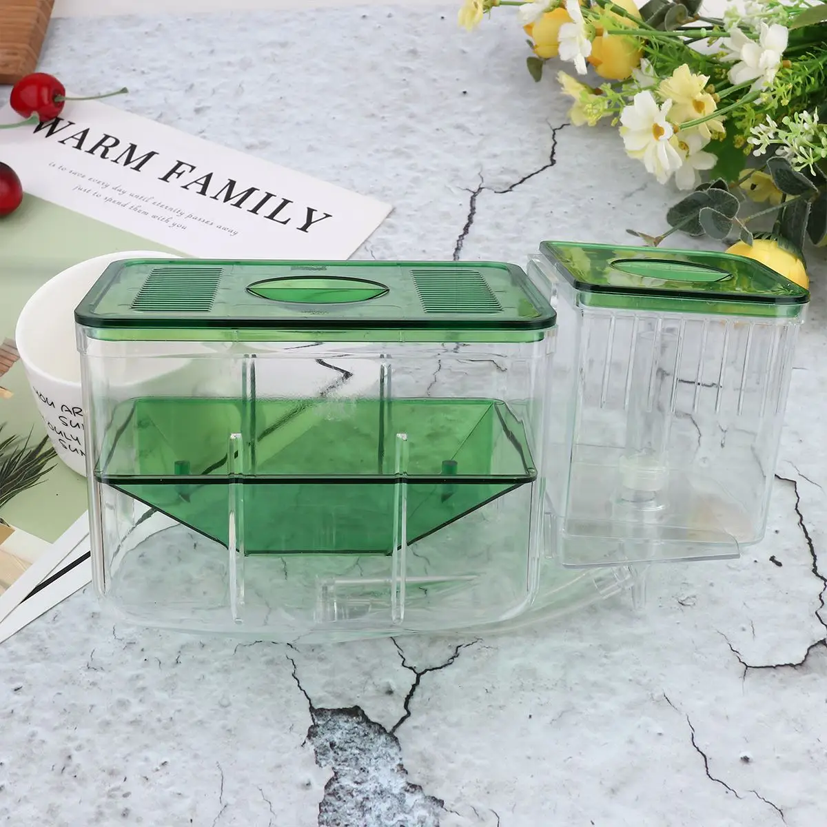 Fish Breeding Isolation Box Self-Guided Incubator Box Aquarium Fish Tankss Hatching Seedlings Case