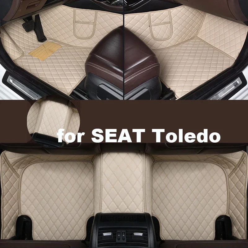

Autohome Car Floor Mats For SEAT Toledo 2012-2018 Year Upgraded Version Foot Coche Accessories Carpetscustomized