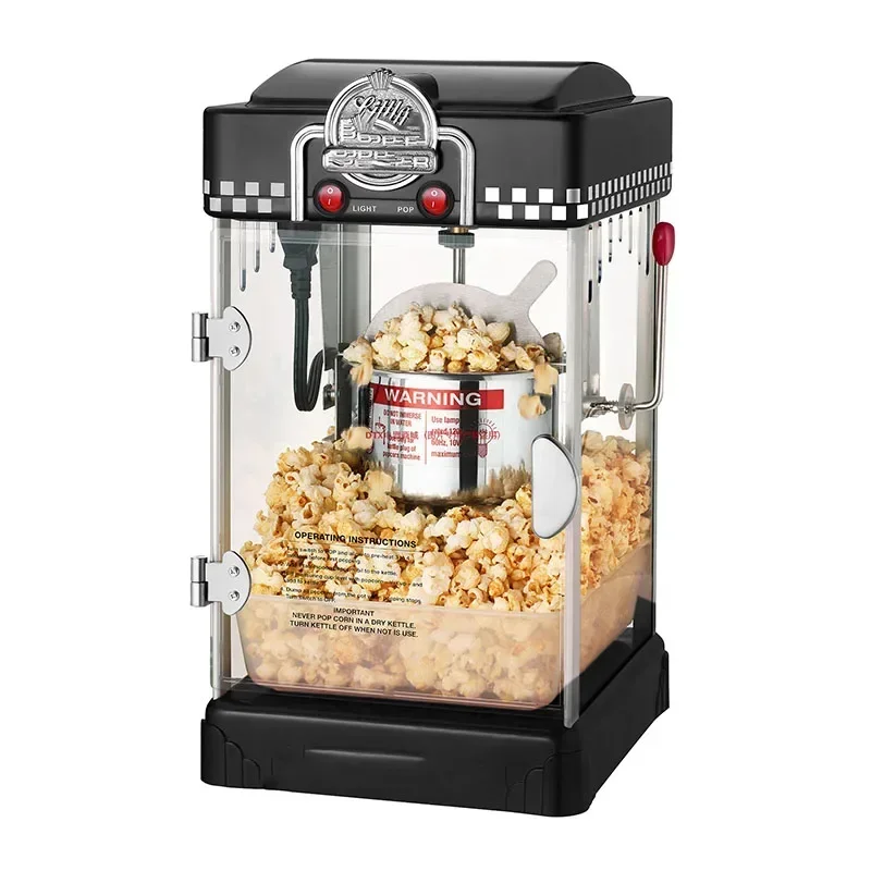 New Popcorn Maker Commercial Household Corn Machine small children's popcorn machine ball non-stick pan 4