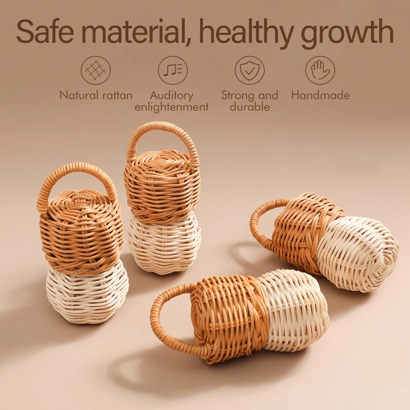 Baby Rattan Toy Music Rattle Bpa Free Educational Toys Baby Teether Children\'s Goods Kids Appease Rattle Baby Christmas Gift