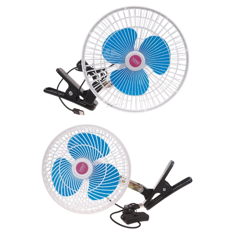 

594A Clip on Fan Mini Fan USB Desk Fans Quiet with Cord Powered Clip Fan Table Fan for Desk Bed Office Dorm Bedroom Stroller