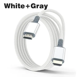 Ultra High - Speed HDMI 2.1 Cable - 8K 60Hz, 4K 240Hz, 48Gbps, eARC, HDCP2.3, HDR10+ Support - 7m (White)
