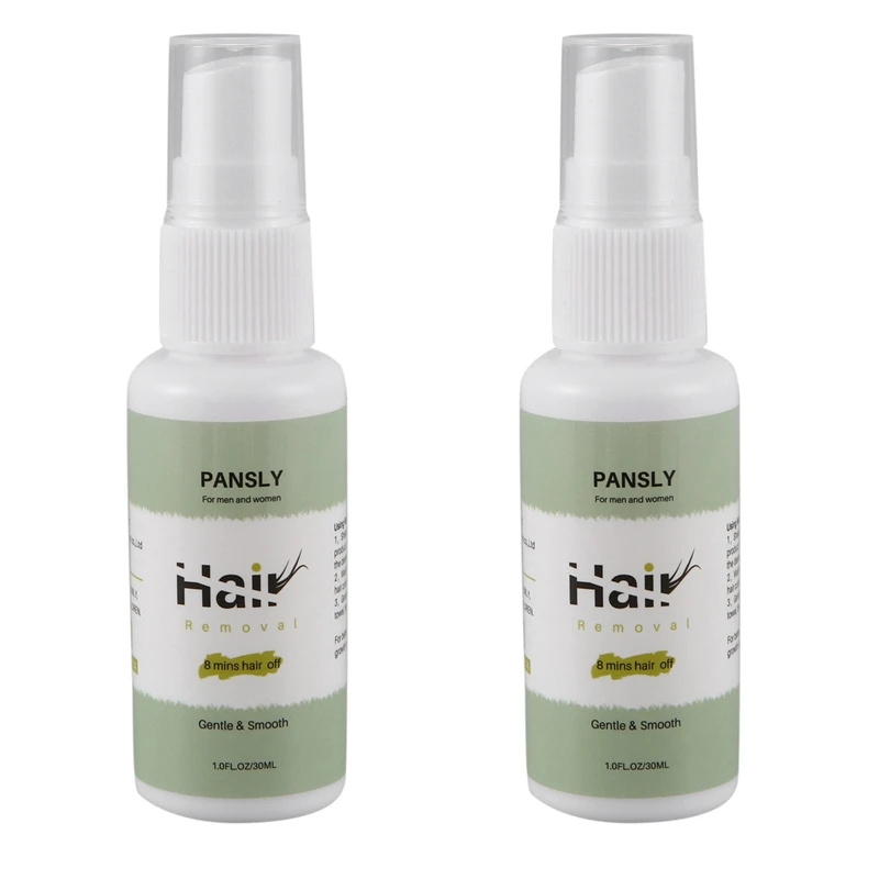 2X Pansly Hair Removal Cream Spray Body Private Parts, Soft Nourishing Painless Hair Removal