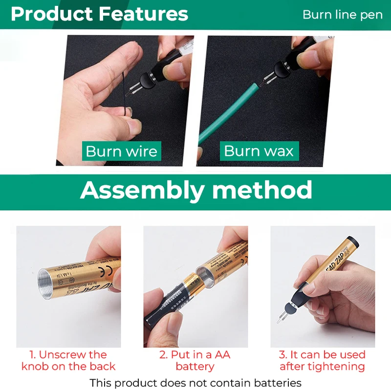 Thread Zap II 2 Burner Welding Wax Pen,Soldering Crayons for Jewelry  Mould,Hot Stitching Stamping Burning Tools - AliExpress