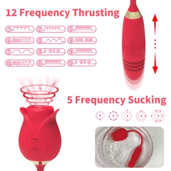 Nipple Clit Sucker Rose Sucking Vibrator Sex Toys For Women Vagina Stimulator Female Thrusting Vibrating Egg Sexy Toys For Adult 2
