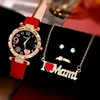 5pcs/set Women's Watch I Love Mama Quartz Watch Shiny Rhinestone Analog Wrist Watch & Jewelry Set, Mother's Day Gift For Mom 4