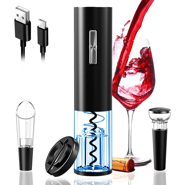 Rechargeable Electric Wine Opener  Electric Corkscrew Wine Bottle -  Electric Wine - Aliexpress