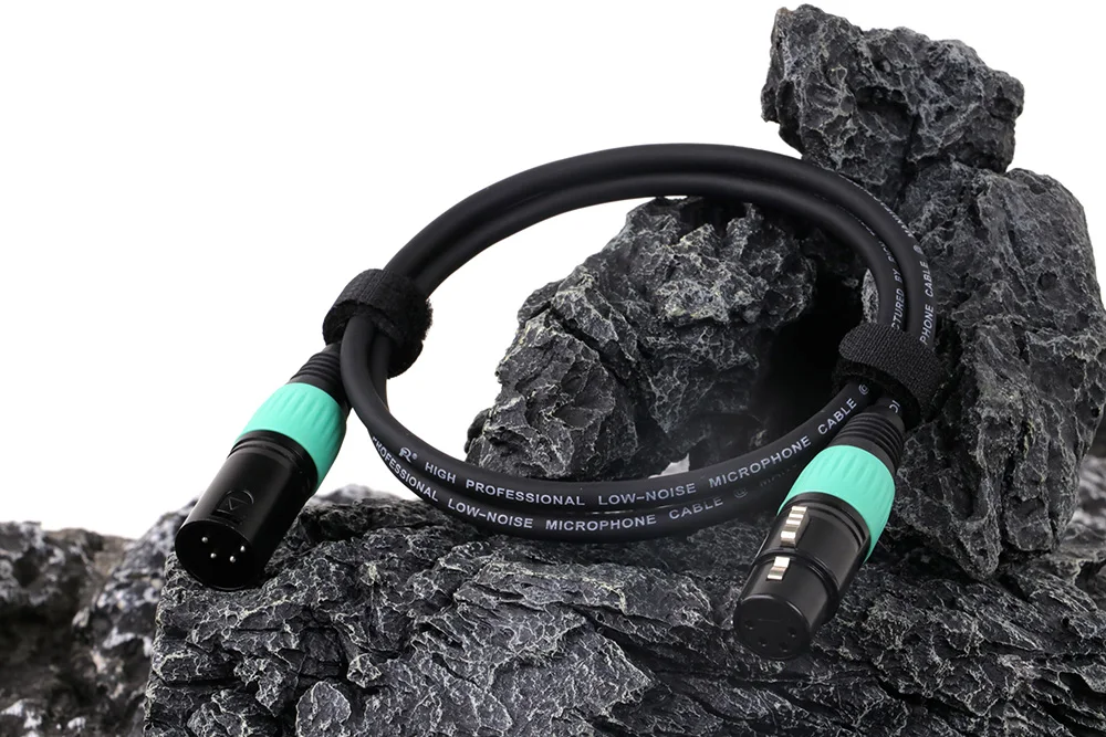 4-poliges XLR-Patchkabel für Kopfhörer verlängerung, Balance-XLR-Mikrofon-Audio adapter, abgeschirmte Leitung für Amp-Kamera-Lautsprecher mischer – Detail 4