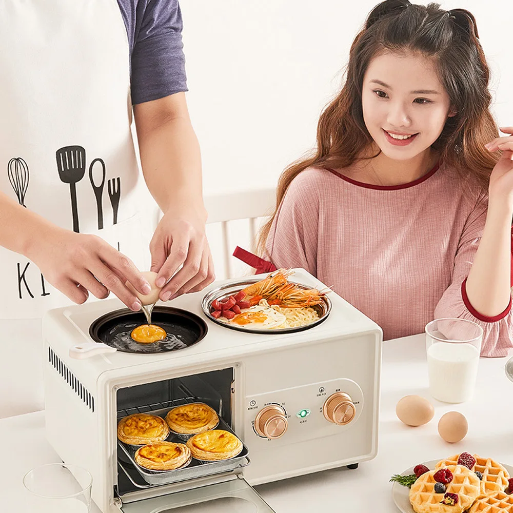 Breakfast machine multifunctional four in one lazy artifact automatic Household Bread Pizza Frying Pan Toaster