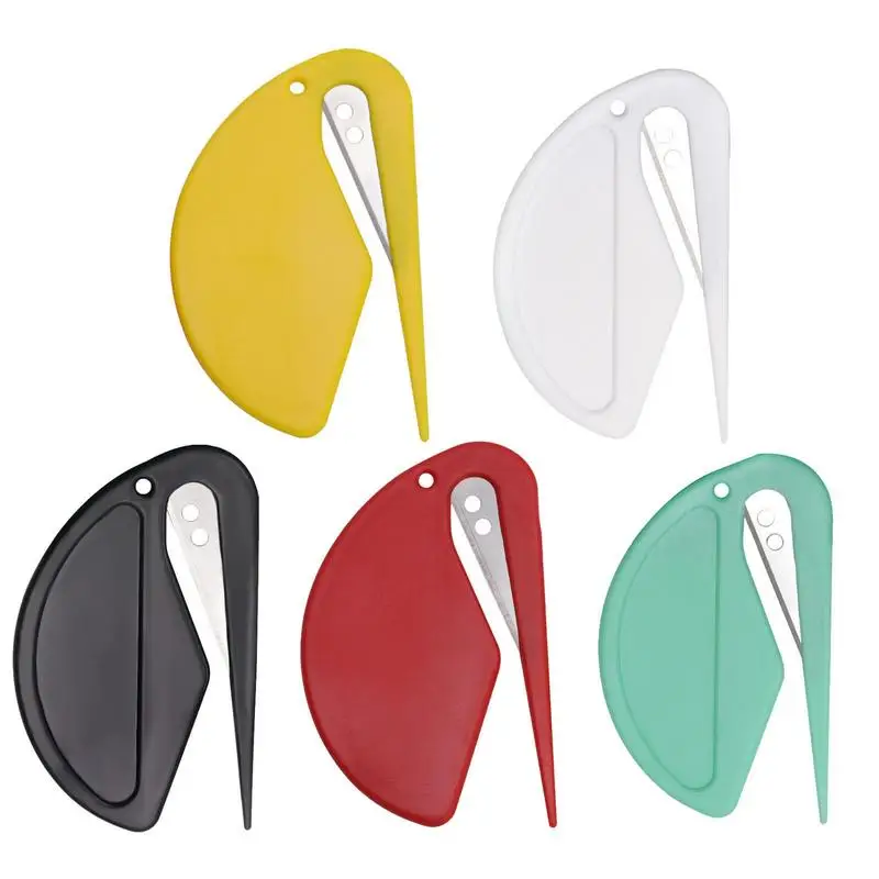 5Pcs Envelope Opener Slitter Package Tool Mini Envelopes Opening Letter Women Stainless Steel Unpack Cute Knives
