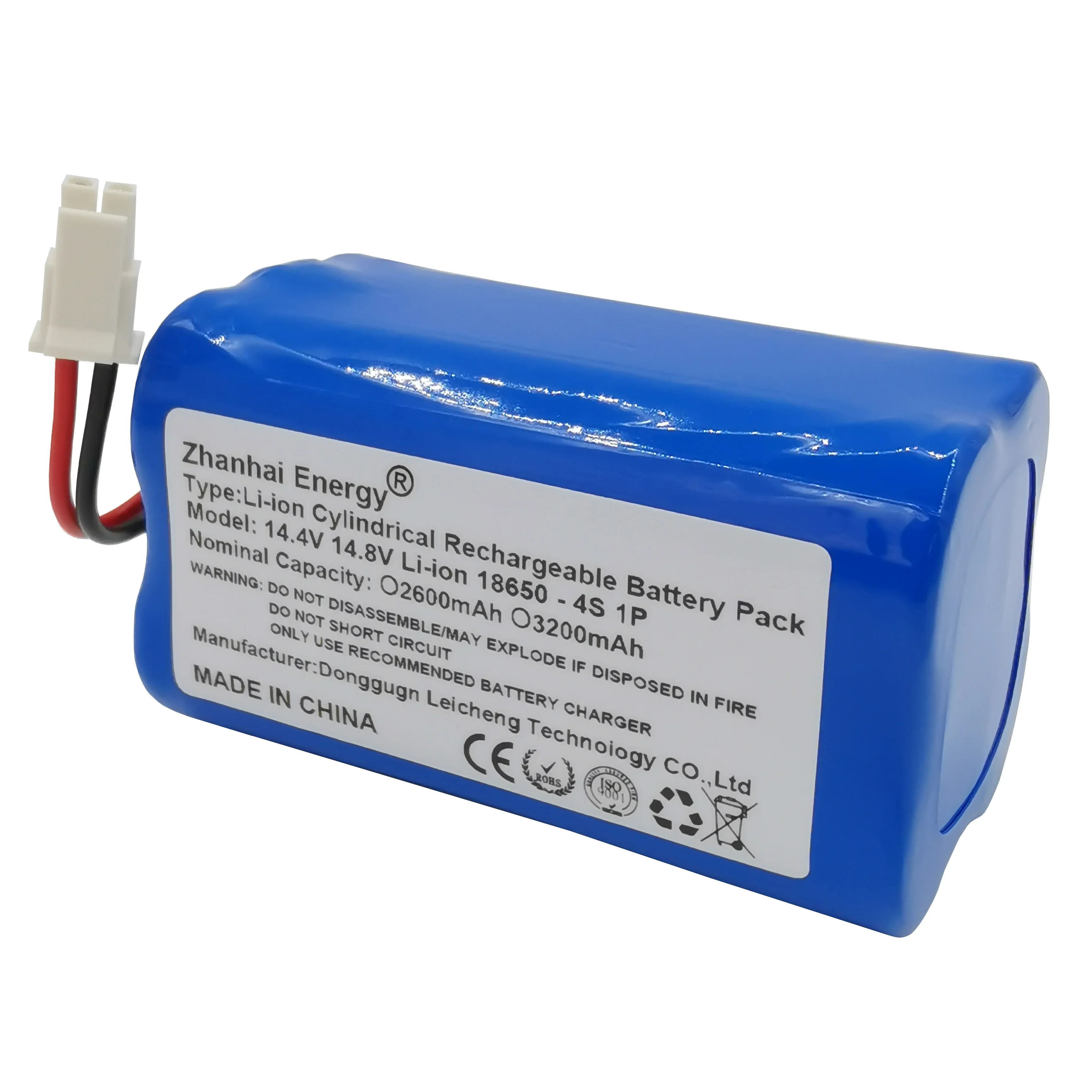 

Литий-ионный аккумулятор для пылесосов-роботов, 14,4 В, 14,8 в, 2600 мАч, 3200 мАч