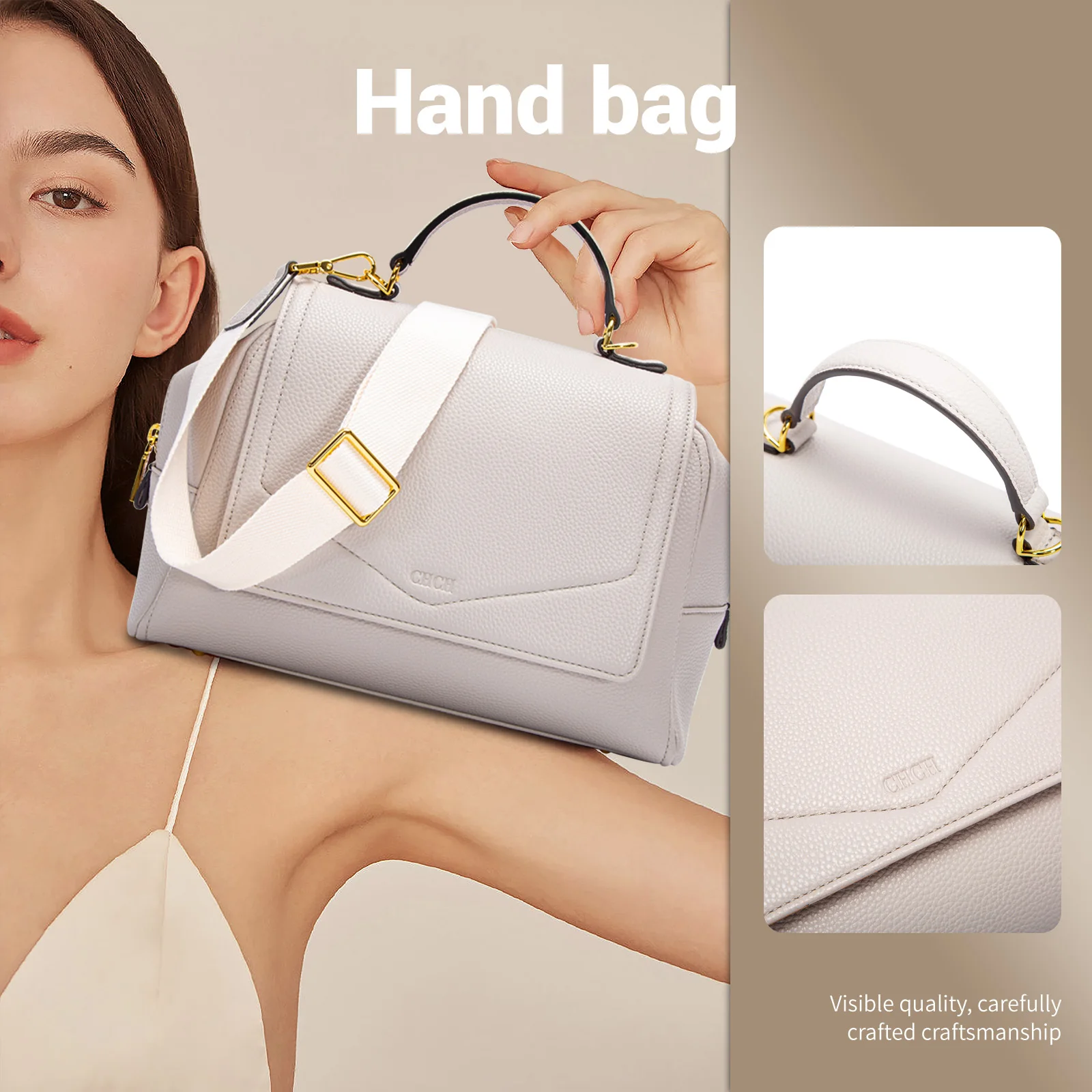 Fashion One-shoulder Women's Crossbody Classic Style Pearl Hand Dinner Bag