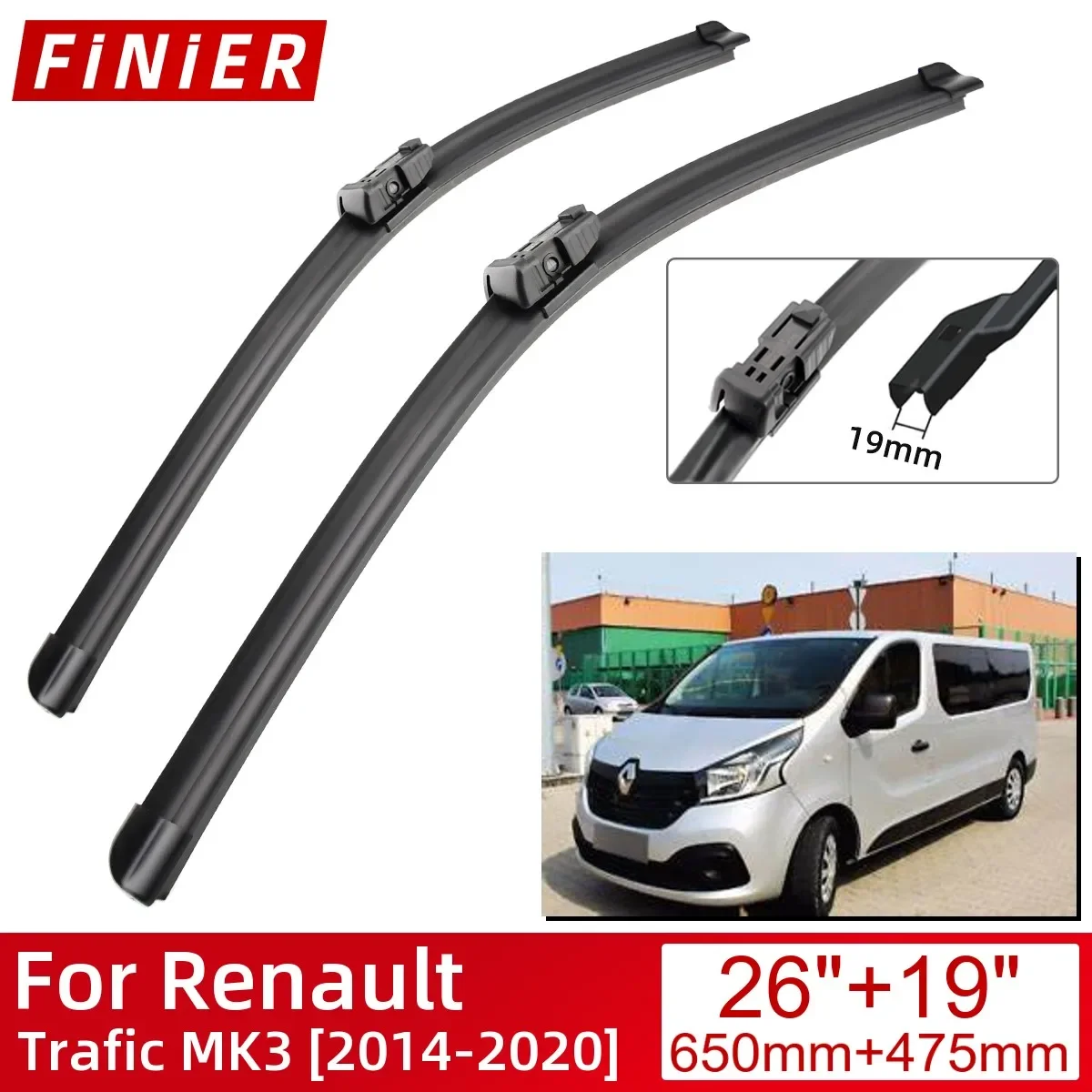 

Щетки стеклоочистителя для Renault Trafic MK3 2014-2020, 2020-2019