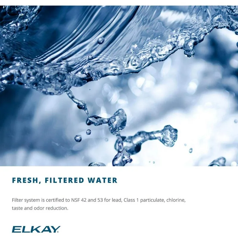 Elkay LZS8L Cooler, Light Gray Granite, 1.25 4