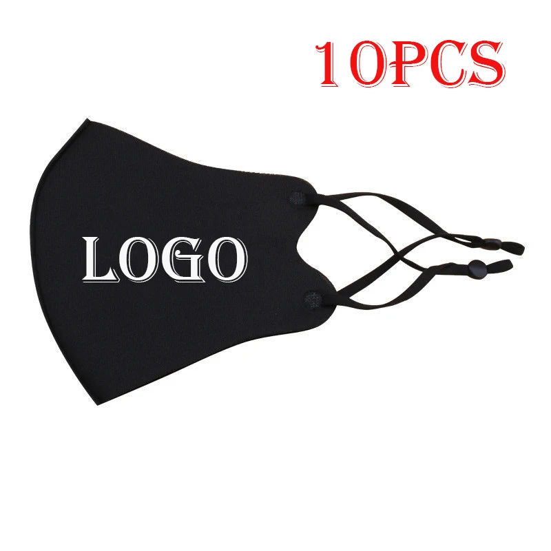 10PCS DIY Custom Logo Adjustable Face Mask Washable Anti Dust Cotton Mouth Breathable Protective | Аксессуары для одежды
