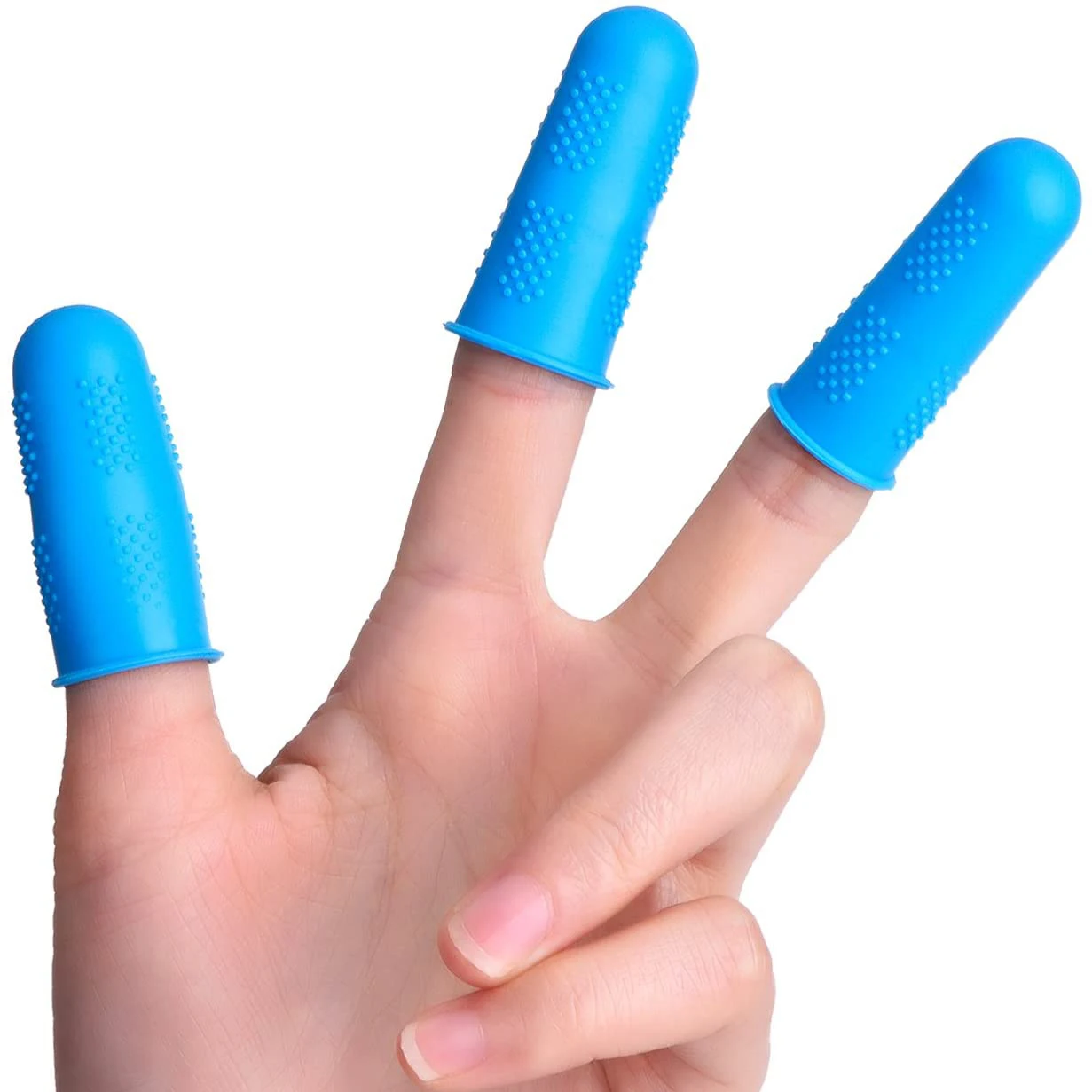 Hot Melt Adhesive Finger Caps Silicone Finger Protectors for Hot Glue Wax Rosin Resin Honey Adhesives 12 Pcs