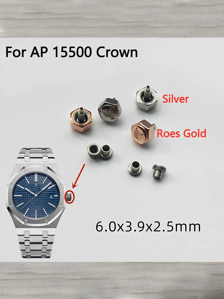 For AP Crown for AP15500 Stainless Steel Inner Tooth Handle Crown