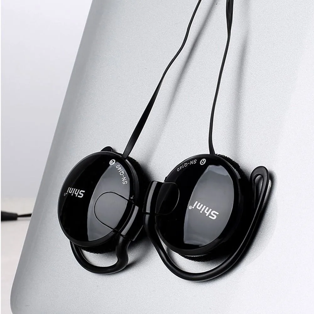 Description Picture 6 of item3.5mm Wired Bass Headphones Ear Hook Headset Sports Music Game Wired Earpiece For Mp3 Computer Mobile Telephone