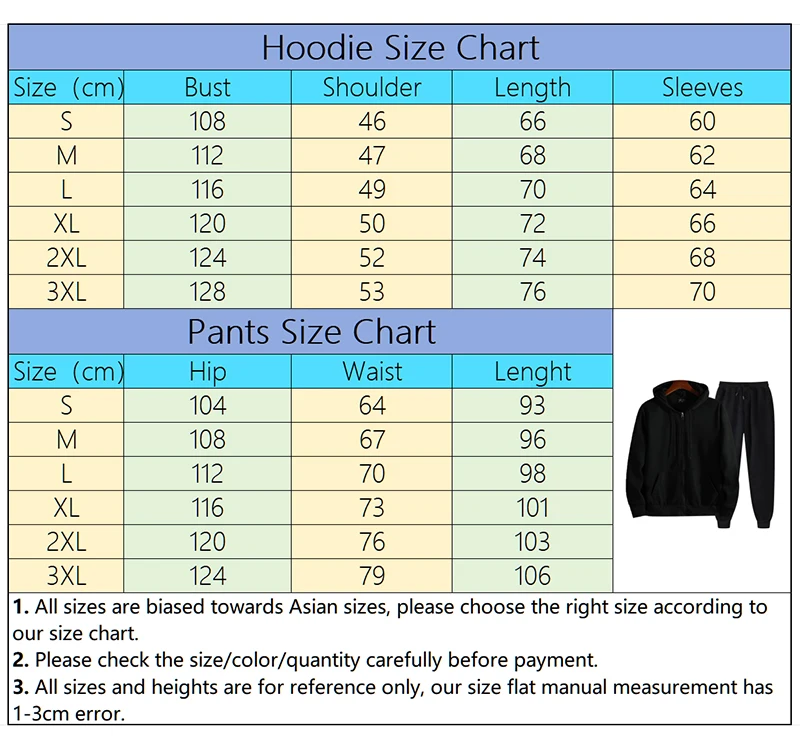 Cozy Autumn Winter Men's Tracksuit Set—Full Zip Hoodie and Drawstring Pants in Bold Print Design