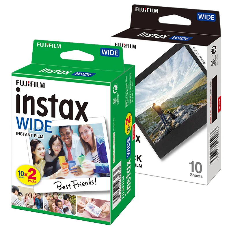 

20sheets Origin Fujifilm Instax Wide Film For Fuji Instant Photo Camera Wide 300/200/210/100/500AF/Lomo Wide/Link Wide Printer