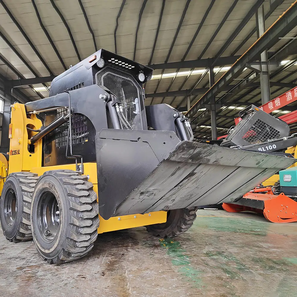 Fabrikant Hoge Werkende Staat Skid Stuur Mini Lader Mini Bosbouw Mulcher Crawler Skid Stuur Loader Aangepast