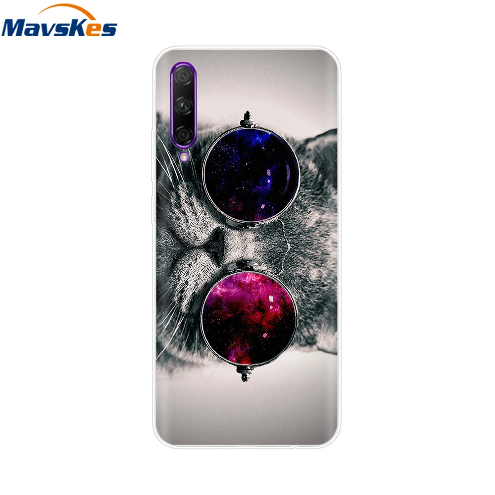 Elegant Floral Design Soft Clear Silicone Phone Case with TPU Bumper