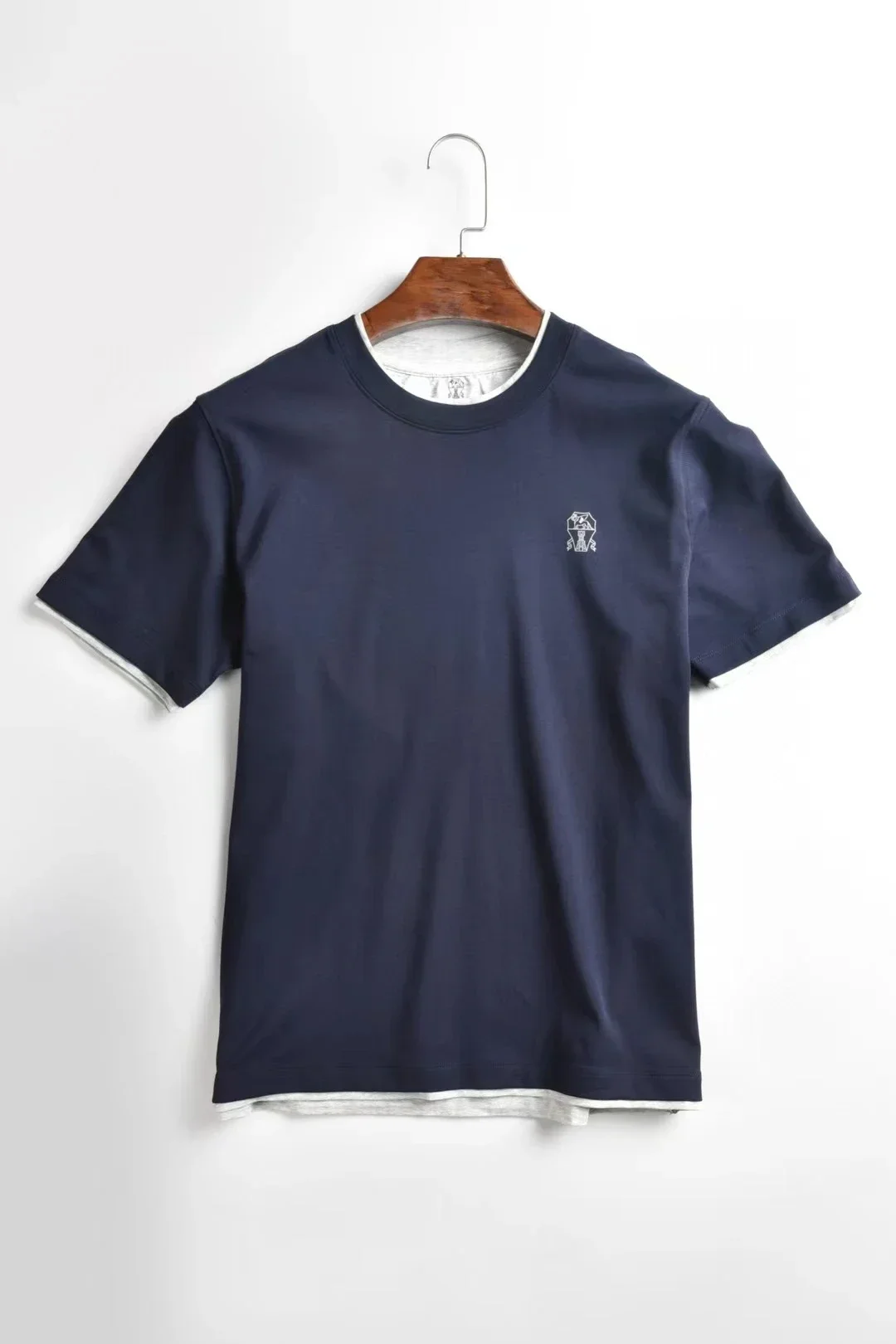 

BILLIONAIRE SIJITONGDA Shirt silk men 2024 summer new short sleeve breathable thin embroidery quality big size M-2XL