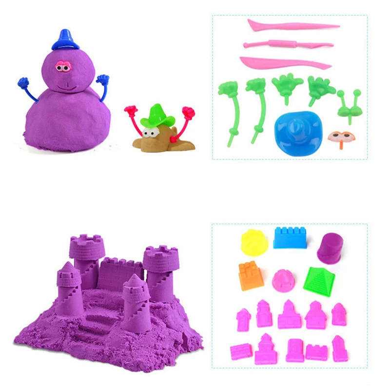 Slow-moving Sand Montessori Magic Water Slime Plasticine Clay Kit Dynamic Cloud Play for Kids 3-5-7-10 Years Children's Games 6