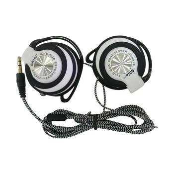 Cuffie cablate da 3,5 mm Cuffie HIFI per bassi pesanti Cuffie over-ear regolabili con gancio per l'orecchio Cuffie musicali per telefono Mp3/MP4