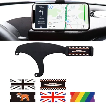 알루미늄 합금 휴대폰 홀더 GPS 네비게이션 어시스턴트 장착 크래들, 미니 F54 F55 F56 F60 유니온 잭용 회전식 클립