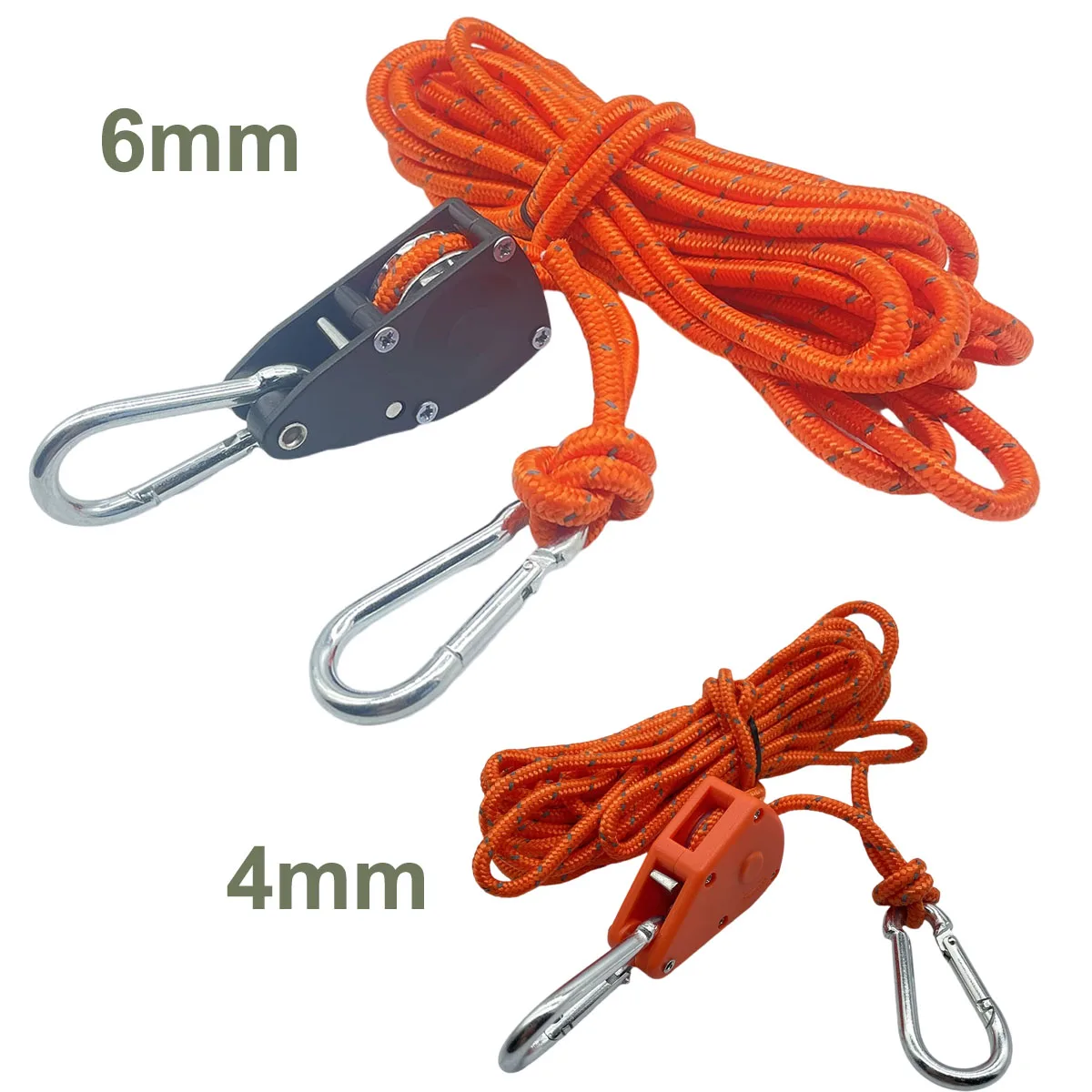 4/6mm 5m Tent Tie Down Rope Camping Reflective Tightener Fastening Wind Rope Buckle Pulley Ratchet Awning Hook Max 68kg outdoor tent ropes camping tent accessories camping tent fasteners tent rope tightener camping cord buckles camping rope buckle tent wind rope hook pulley ropes rope tie down ratchet