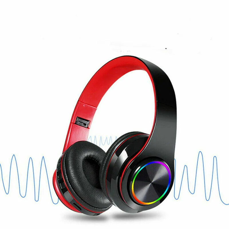 

Red Bluetooth earphones