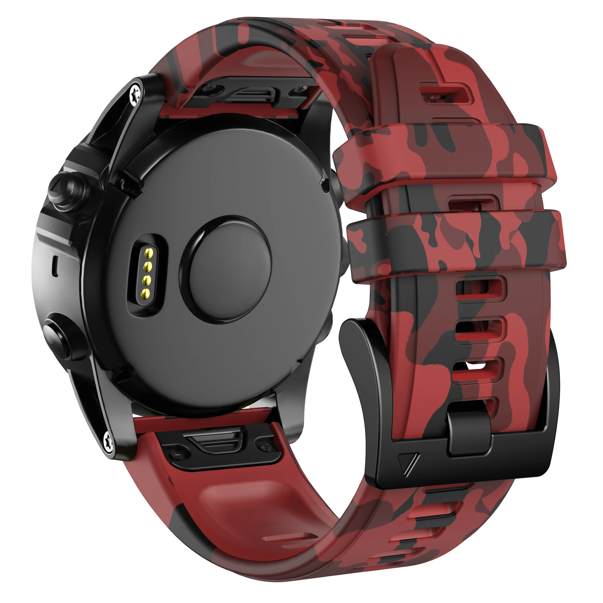 22 26mm Pringting Ǹ ü  Ʈ, Garmin Fenix 7X 7 6 6X Pro 5 5X Plus 3HR Easy Fit   ո 
