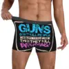Guns Don't Kill People Man's Boxer Briefs Arcane League of Legends Animated Breathable Creative Underpants Shorts Gift Idea 4