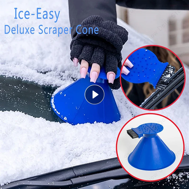 Snow Shovels Car Magic Window Windshield Ice Scraper Oil Funnel With