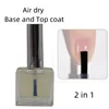 Shiny 2 in 1 Air Dry Base and Glossy Top Coat for Regular Nail Polish 5
