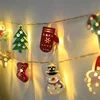 Christmas LED Light String Santa Claus Elk Snowman Xmas Ornament String Light Christmas Decorations 2023 New Year Navidad Gift 4