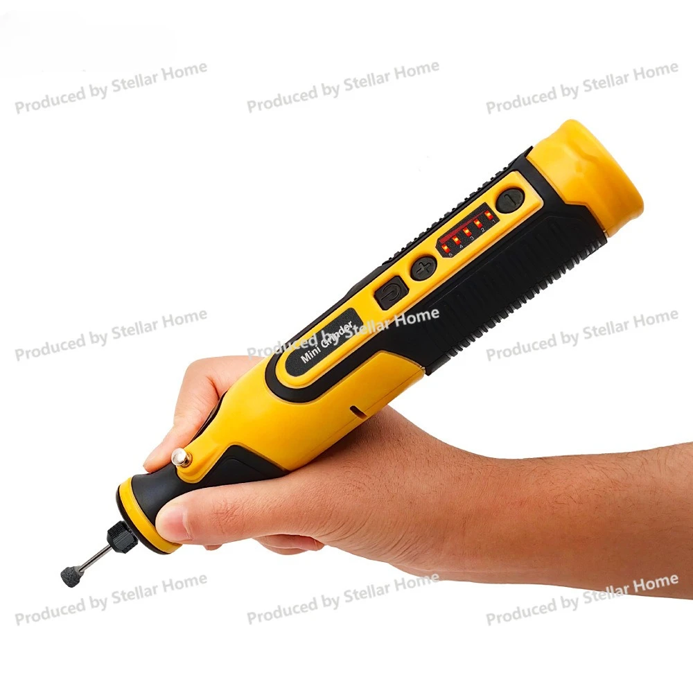 전문가용 7.2V 리튬 배터리 속도 조절 가능 전동 그라인더 DIY 휴대용 목공..