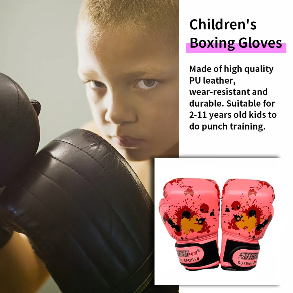 

Children Boxing Glove PU Leather Sport Punch Bag Training Gloves Sparring Glove for Kids Children’s boxing gloves