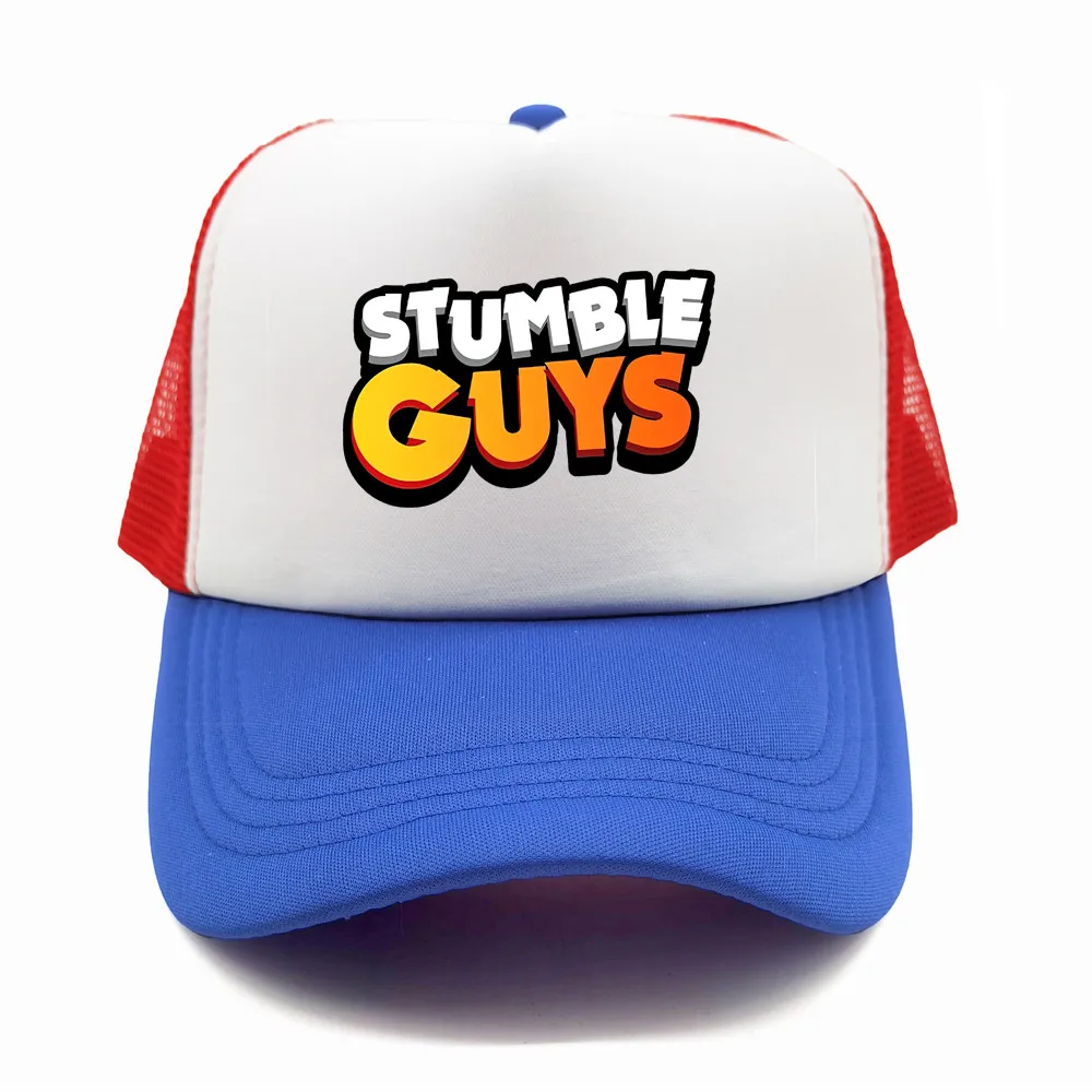 Stumble Guys Trucker Cap Baseball Caps Men Funny Hip-Hop Hat Summer Unisex Mesh Net Caps Gift Dad Hat