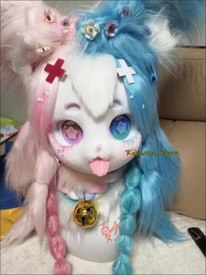 Fursuit Eyeball Cosplay Costume Furry Suit Kigurumi Headsets Accessories Animal Dust Net Printing Eye Pupil Cartoon