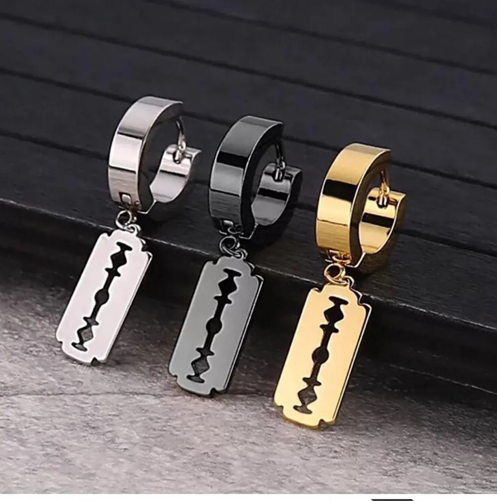 1Pair Punk Gothic Stainless Steel Stud Earring Creative