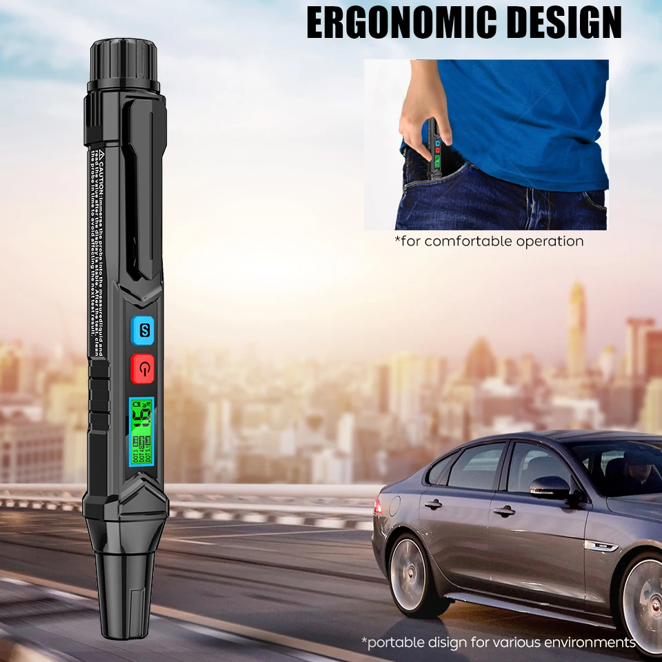Brake Fluid Tester Aicevoos Digital Brake Fluid Tester Auto Car Brake Liquid Detector DOT3/DOT4/DOT5.1 Accurate Oil Testing Pen