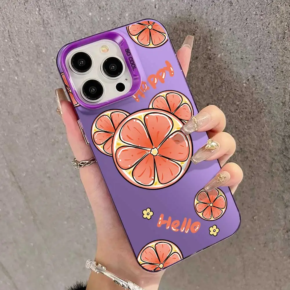 Sweet Fruit Silver IMD Matte Phone Case Cover
