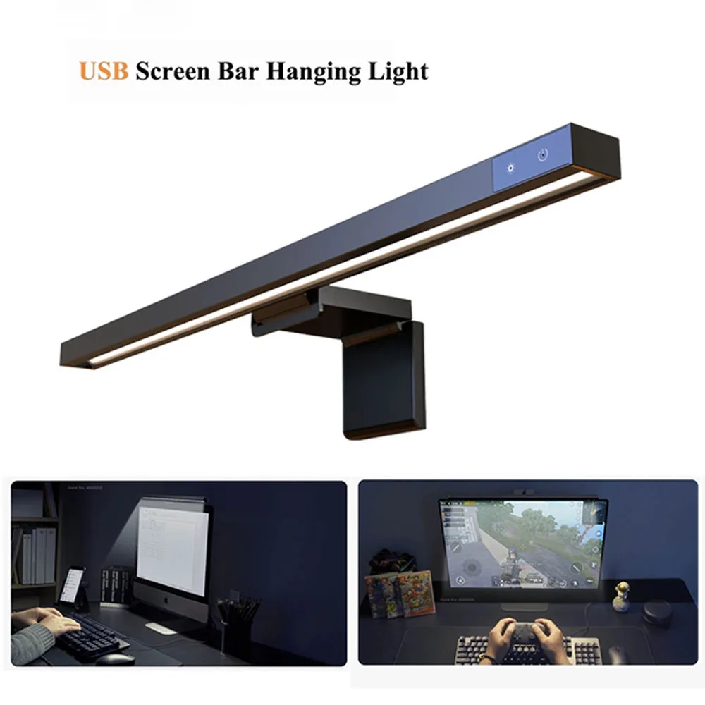 

Screenbar LED Desk Lamp Computer PC Monitor Laptop Screen Bar Hanging Light Stepless Dimming Study Reading Lamp Eyes Protection