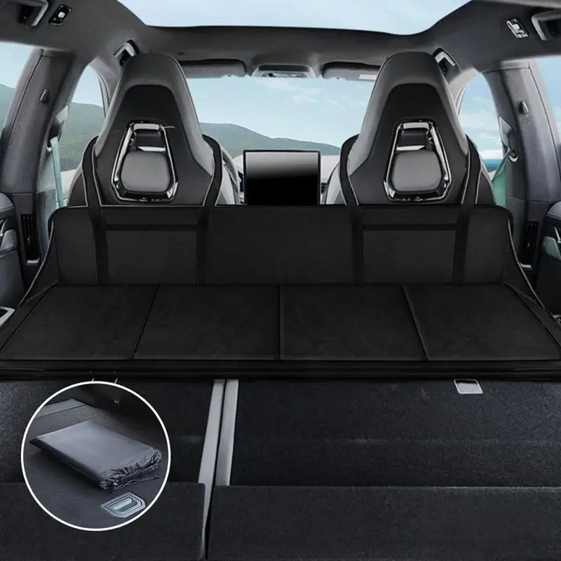 Car Back Seat Extender For Sleeping Car Back Seat Folding Bed Portable Travel Camping Mattress Foldable Travel