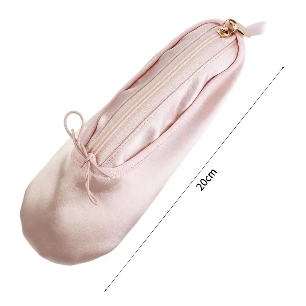 대용량 발레 신발 연필 케이스 메이크업 가방 귀여운 디자인 발레리나 연필 가방 데스크탑 주최자 학교 연필 상자
